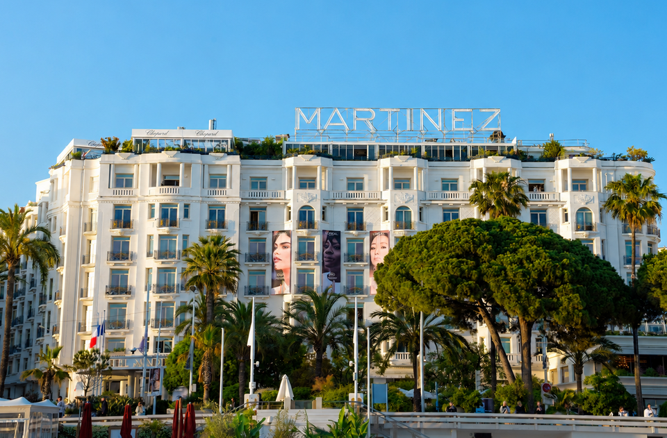 Hôtel Martinez viewed from the beach.