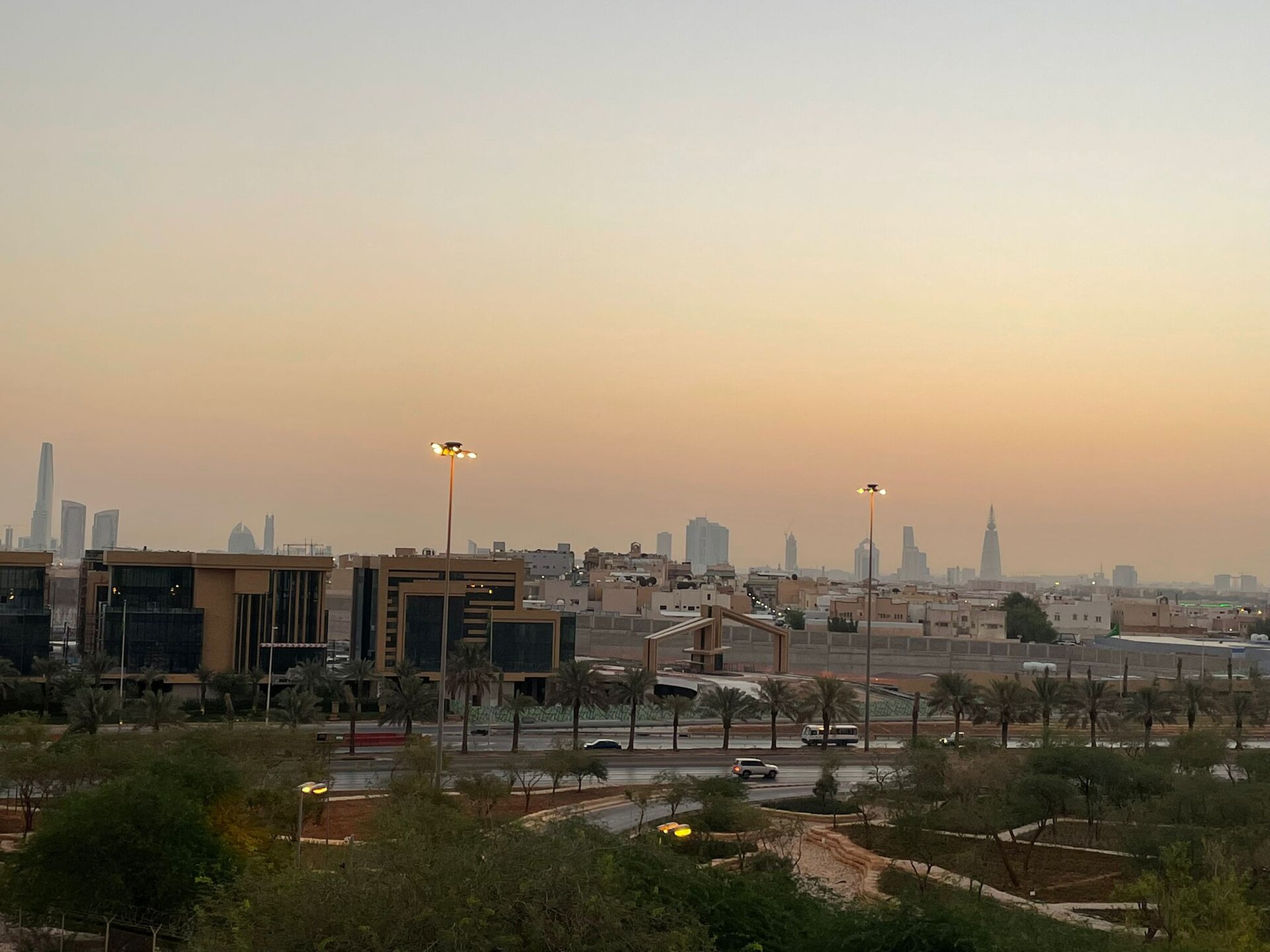 Riyadh skyline in Saudi Arabia