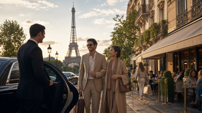 Affluent Traveller Paris Luxury Experiences Fashion model walking on a Paris runway